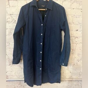 Steven Alan dark denim chambray shirt dress